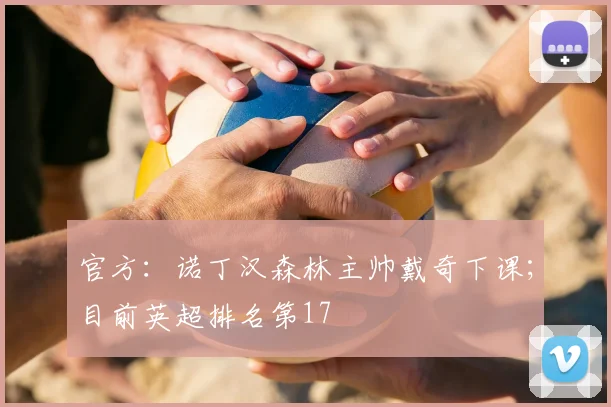 官方：诺丁汉森林主帅戴奇下课；目前英超排名第17